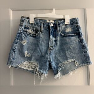 Frame Le Brigette Short Baines Rips Size 26